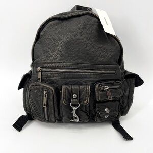 Urban Outfitters Vegan Leather Mini Backpack Bookbag Purse Pockets
